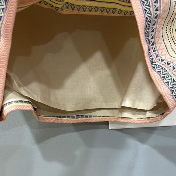 LOFT Mini Skirt Striped Geometric Career Casual Cute Skirt Size Small - Picture 2 of 5